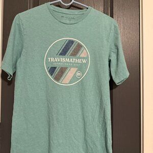 Men's T-Shirt - TRAVIS MATHEWS - Green - Size S - Gently Used